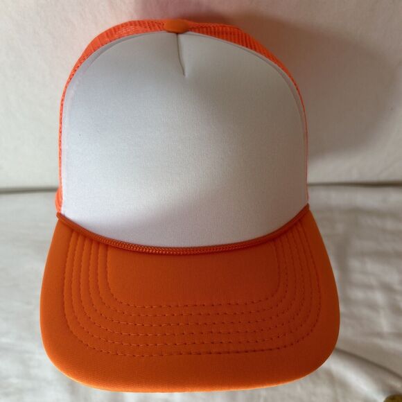 TOP HEADWEAR Blank Trucker Hat - Mens Trucker Hats Foam Mesh Snapback One Size - Picture 2 of 8